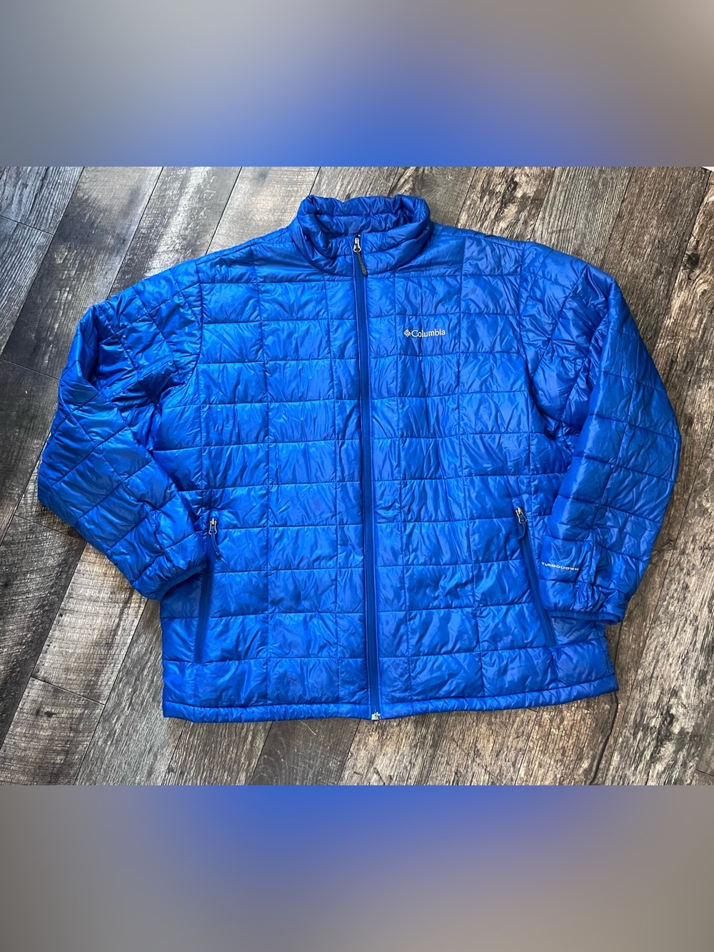 Columbia Men's Trask Mountain 650 TurboDown Jacket - Royal Blue 2XL